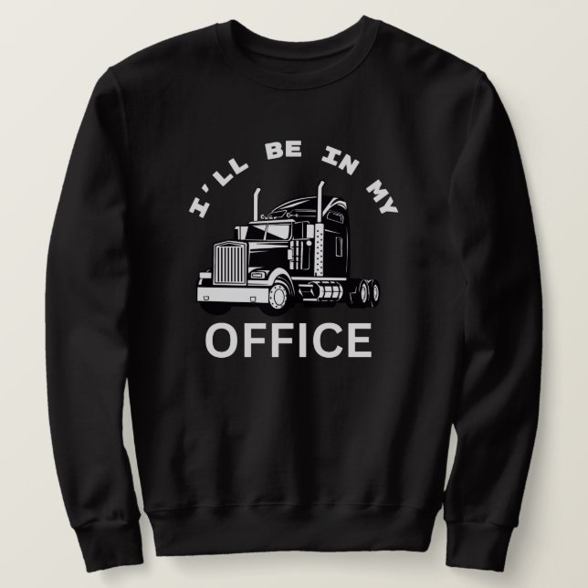 Dans mon Sweatshirt de bureau (Design devant)
