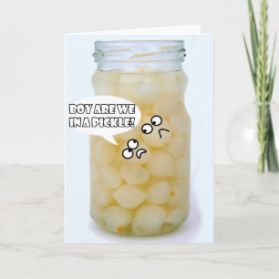 dans une carte de voeux pickles