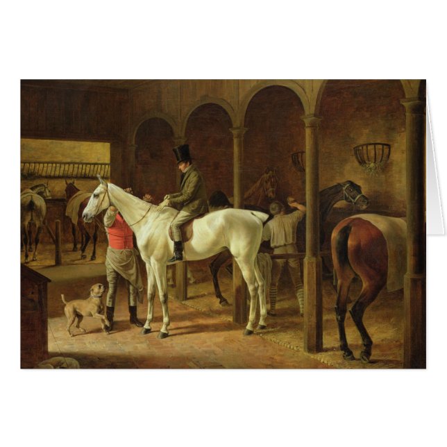 Dans une écurie (Devant horizontal)