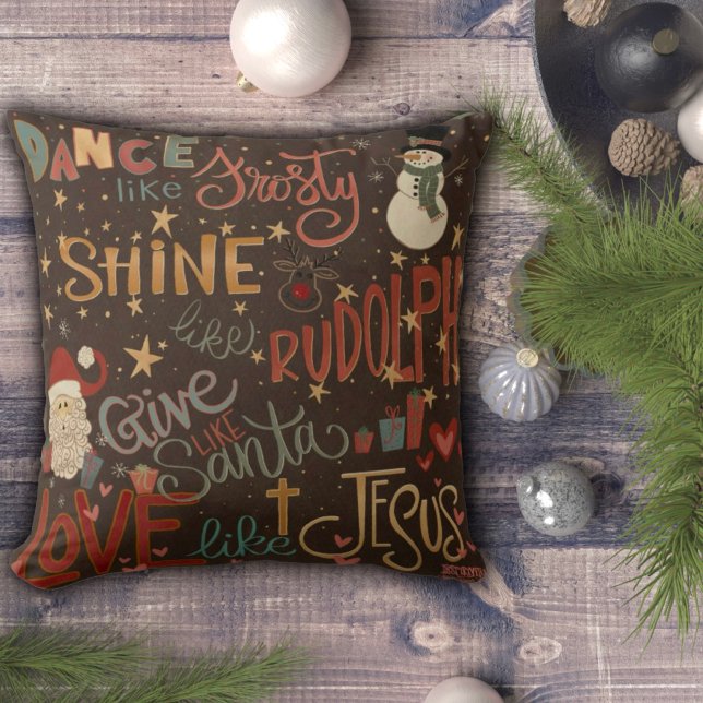 Danse amusante comme Frosty Inspirivy Coussin (Créateur téléchargé)