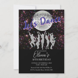 Danse Anniversaire Invitation de fête