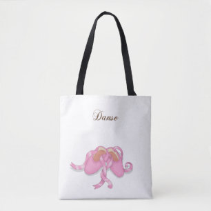 "Danse" Ballet Slippers Ballerina Französischer T Tasche
