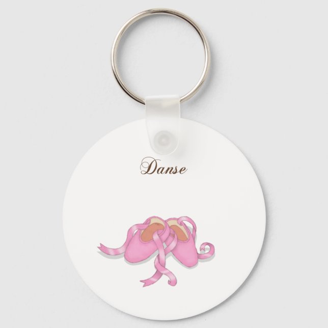 "Danse" Ballet Slippers Schlüsselanhänger (Vorderseite)