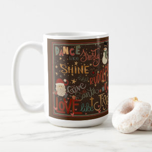 Danse comme Citation Frostée Inspirivée Coffee Mug