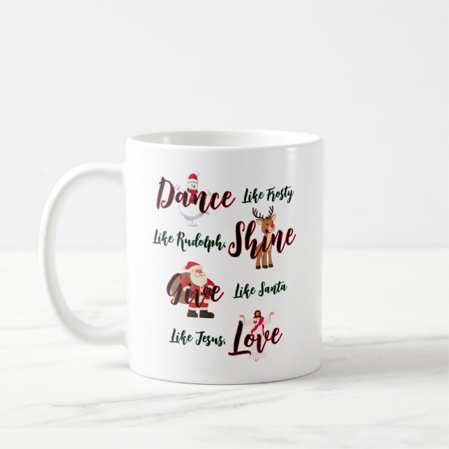 Danse Comme L'Amour Froide Comme Jésus Mug (Gauche)