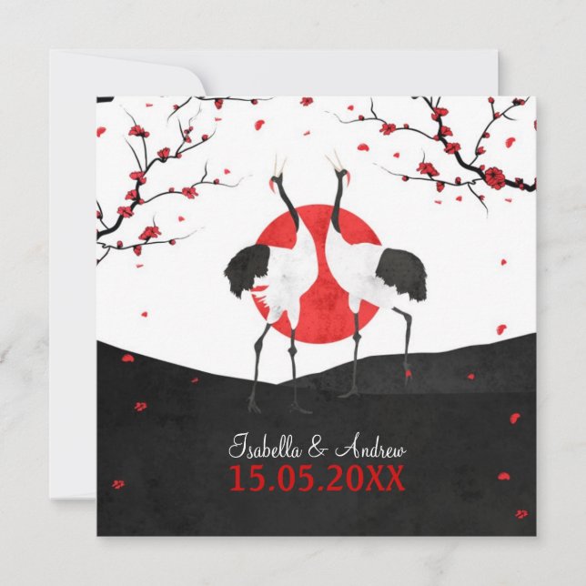 Danse d'amour - faire-part de mariage - carré (Devant)