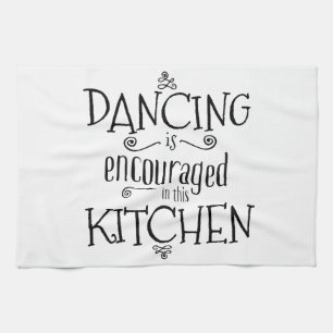 Danse dans la cuisine - serviette