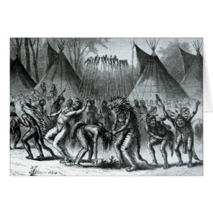 Danse de cuir chevelu des 'croquis d'Indien