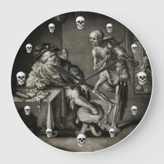 Danse de la mort Homme riche Horloge murale