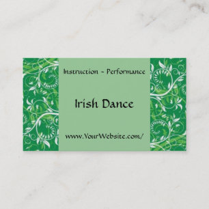 Danse d'Irlandais - modèle de carte de visite