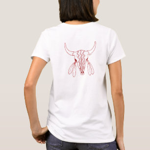 Danse du fantôme rouge ligne de buffle t-shirt bla
