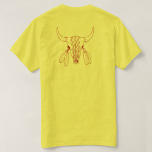 Danse du fantôme rouge ligne de buffle t-shirt dos