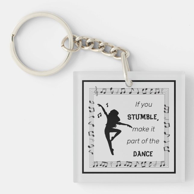 Danse inspiration citation notes musicales noir (Devant)