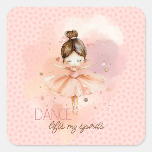 Danse lève Mes esprits stickers Ballet rose