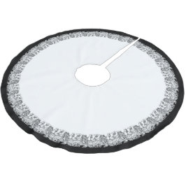 Danse Macabre Border Polyester Weihnachtsbaumdecke