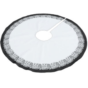 Danse Macabre Border Polyester Weihnachtsbaumdecke