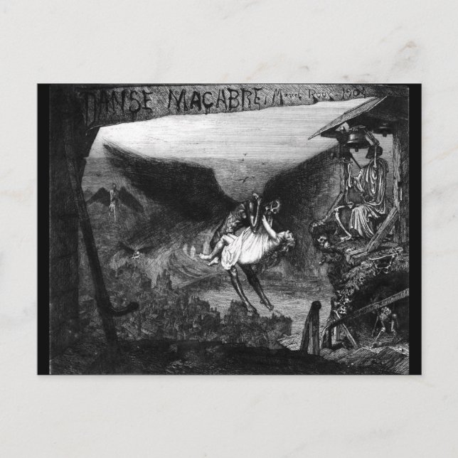Danse macabre von Marcel Roux Postcard Postkarte (Vorderseite)