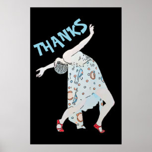 Danse, modifier le texte, MERCI, Poster