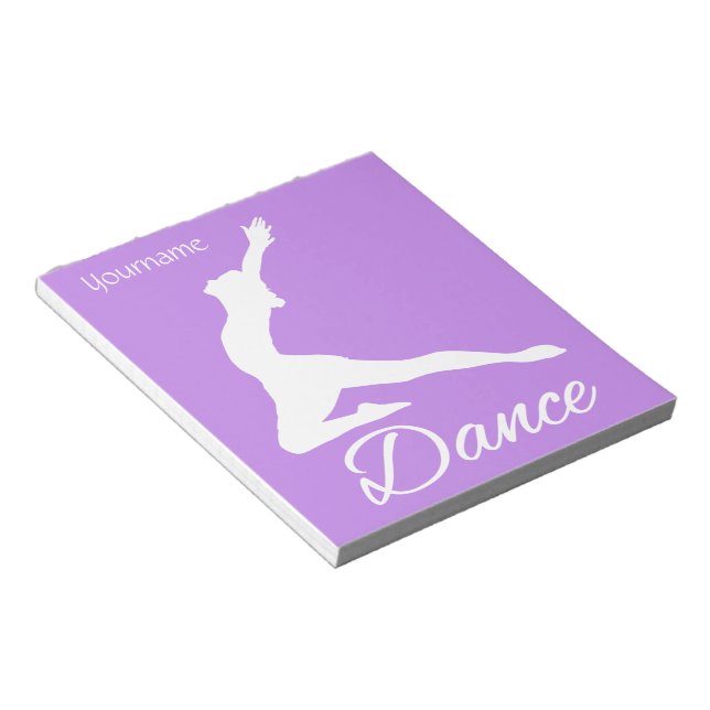 DANSE monochrome et bloc-notes couleur personnalis (Incliné)