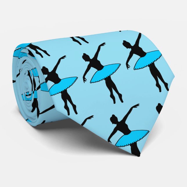 Danse Papa Bleu Ballerina Ballet Danseuse Cravate  (Roulé)