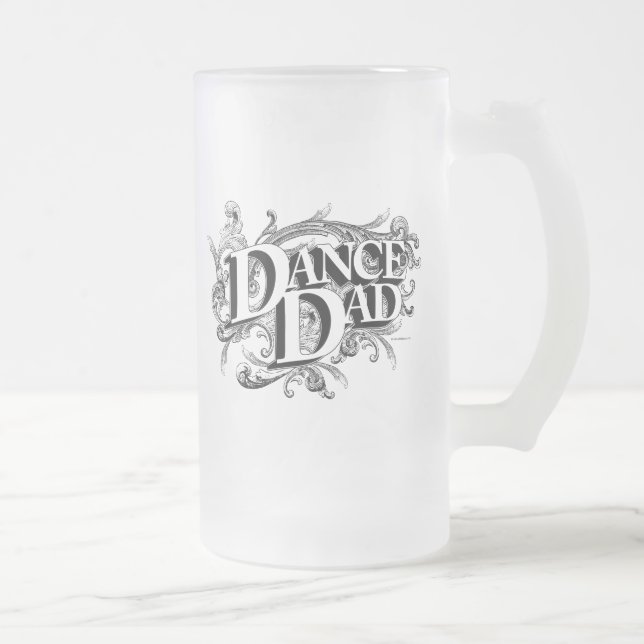 Danse Papa Verre Frosted Bière Mug (Droit)