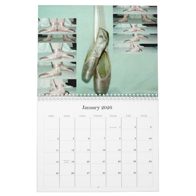 Danse par le calendrier de l'année 2015 (Jan 2026)