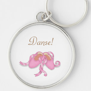 "Danse" Pink Ballet Slippers Dancer Schlüsselanh Schlüsselanhänger