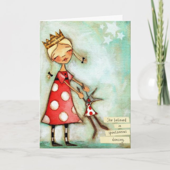 Danse spontanée - Carte d'anniversaire (Devant)
