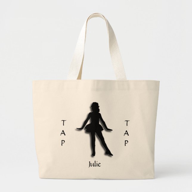 Danse Tap unique Sac fourre-tout personnalisé (Devant)
