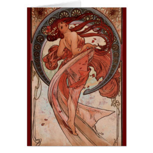 Danse vintage d'Alphones Mucha
