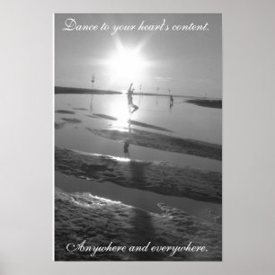 Danser à votre coeur contenu affiche inspirante