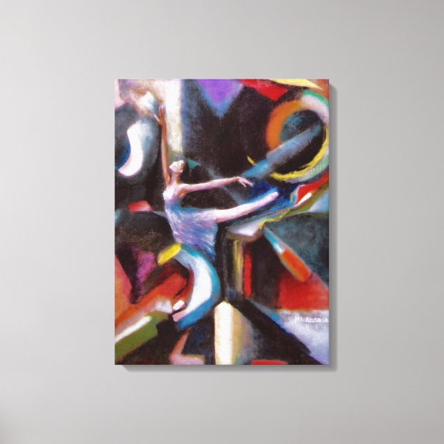 Danser avec le vent sur toile enveloppée (Recto)
