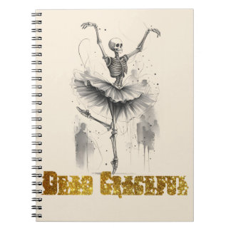Danser Des Skeletons Mort Carnet gracieux