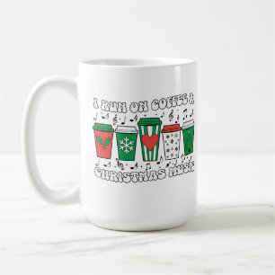 Danses amusantes de café de Noël sur les tasses de