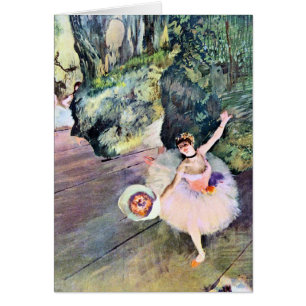 Danseur avec un bouquet de fleurs d'Edgar Degas