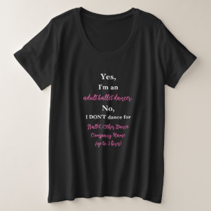 Danseur de ballet Adulte Texte rose/blanc chaud