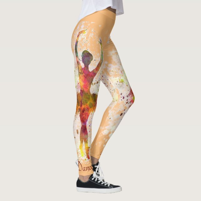 Danseur de ballet Personnaliser Ballerina Leggings (Droite)
