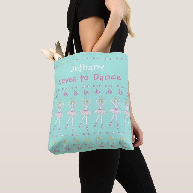 Danseur de ballet Sac fourre-tout personnalisé (De près)