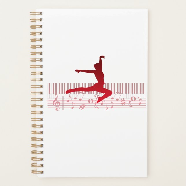 Danseur de ballet sur un clavier        (Devant)