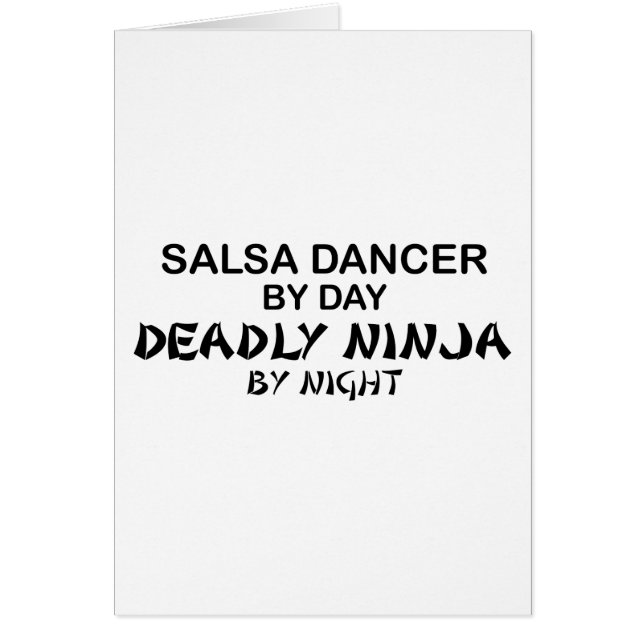 Danseur de Salsa Ninja mortel par nuit (Devant)