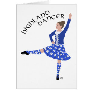 Danseur des Highlands en bleu
