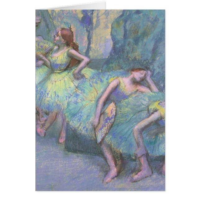Danseurs de ballet dans les ailes par Edgar Degas (Devant)