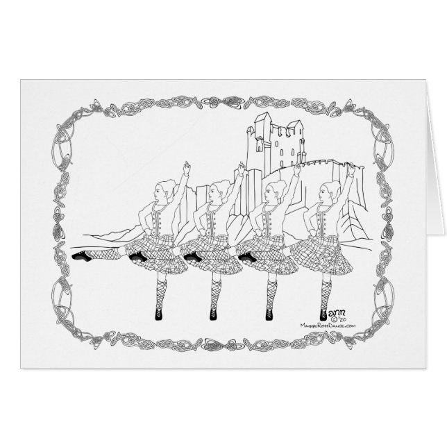 Danseurs écossais des Highlands (Devant horizontal)