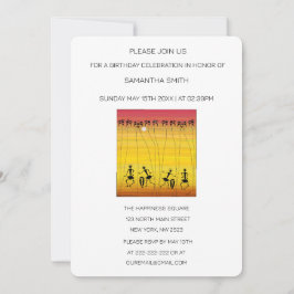 Danseurs fantastiques Silhouette Invitation Annive