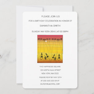 Danseurs fantastiques Silhouette Invitation Annive
