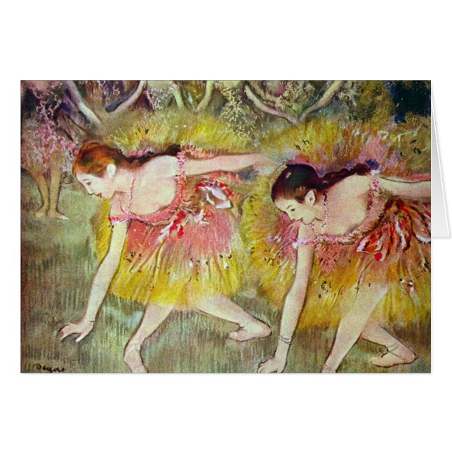 Danseurs se penchent par Edgar Degas, Ballet Art (Devant horizontal)
