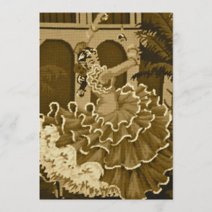 Danseuse de flamenco à Sepia Invitation