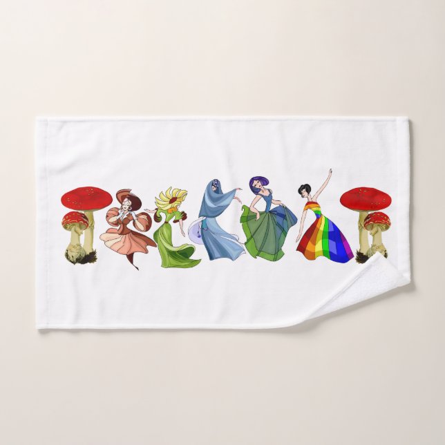 Danseuse fantaisiste en train de tournoyer, Filles (Serviette à main)