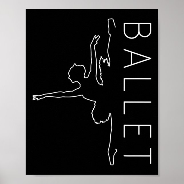 Danseuse Funny Coryphee Ballerina Choreograf Ba Poster (Vorne)