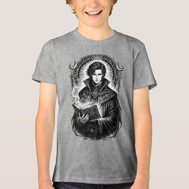 Dantalion Mind Weaver Illustration Tri-Blend Shirt (Vorderseite)